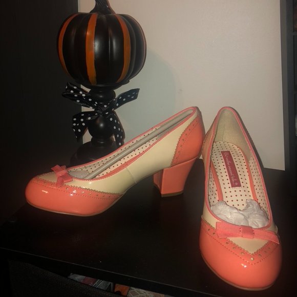 B.A.I.T. Footwear Shoes - Peach Riley Patent Pump BAIT Footwear US sz 7.5